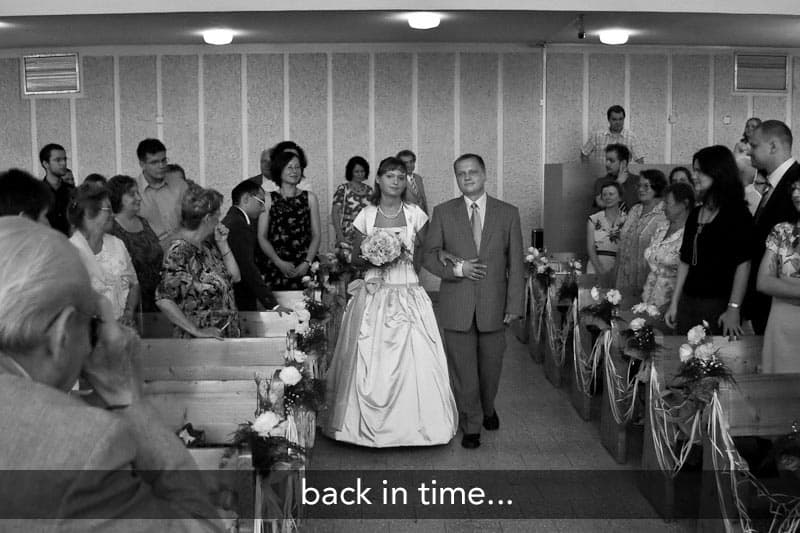 wedding paparazzi back in time